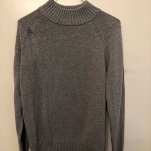 Grey mock neck sweater